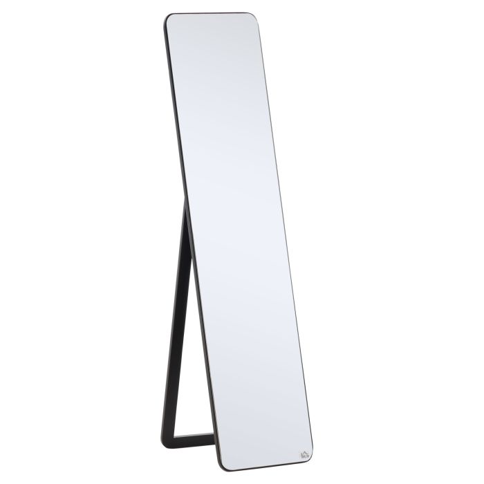 Full Length Mirror - Free Standing or Wall Hanging - Black