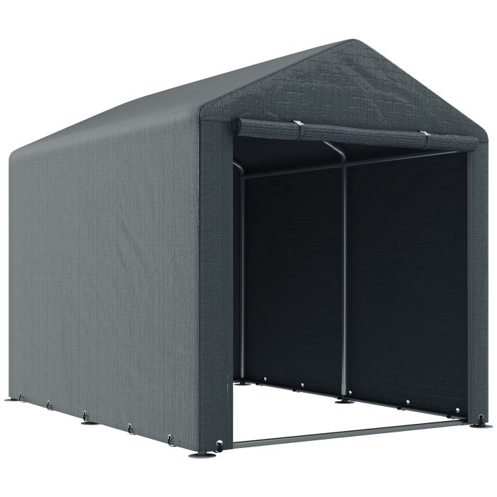 Jones 1.6 x 2.2m Garden Storage Shed Tent with Accessories - Dark Grey