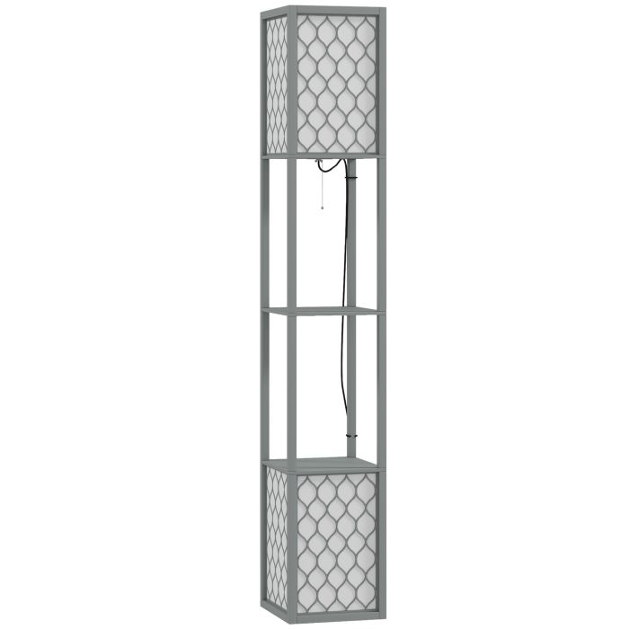 Floor Lamp - Dual Light Floor Lamp Grey 26cm