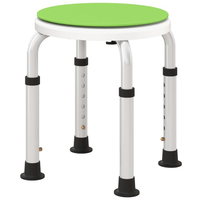 Scott Swivel Shower Chair with Non-Slip Feet for Elderly - Green