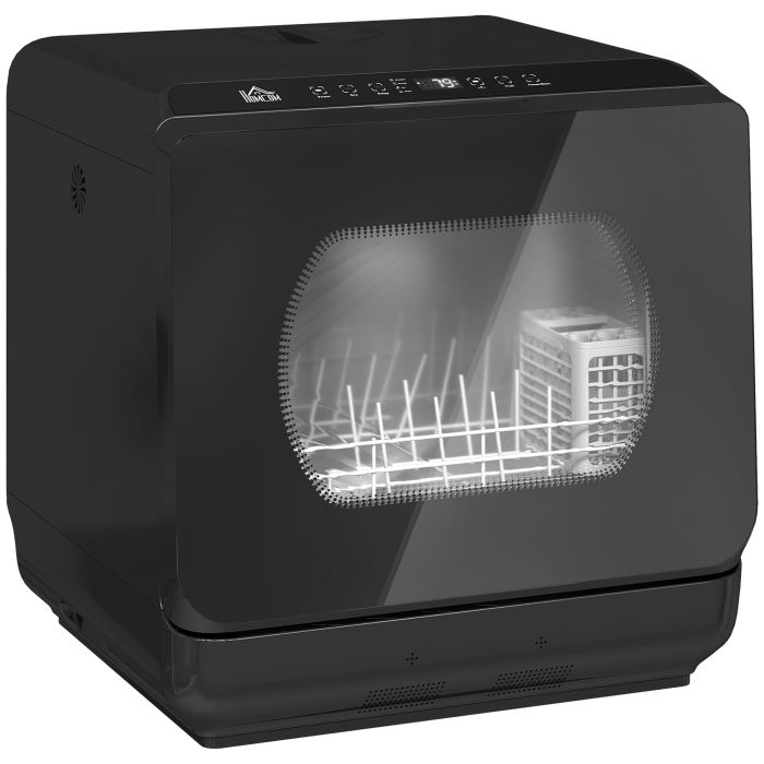 DARVEN Table Top Dishwasher Built in Water Tank - Black