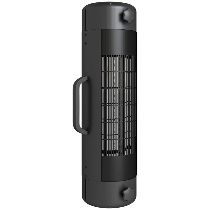 MERLAN Patio Heater Metal Electric Umbrella Parasol Mounted Garden Heater - Black