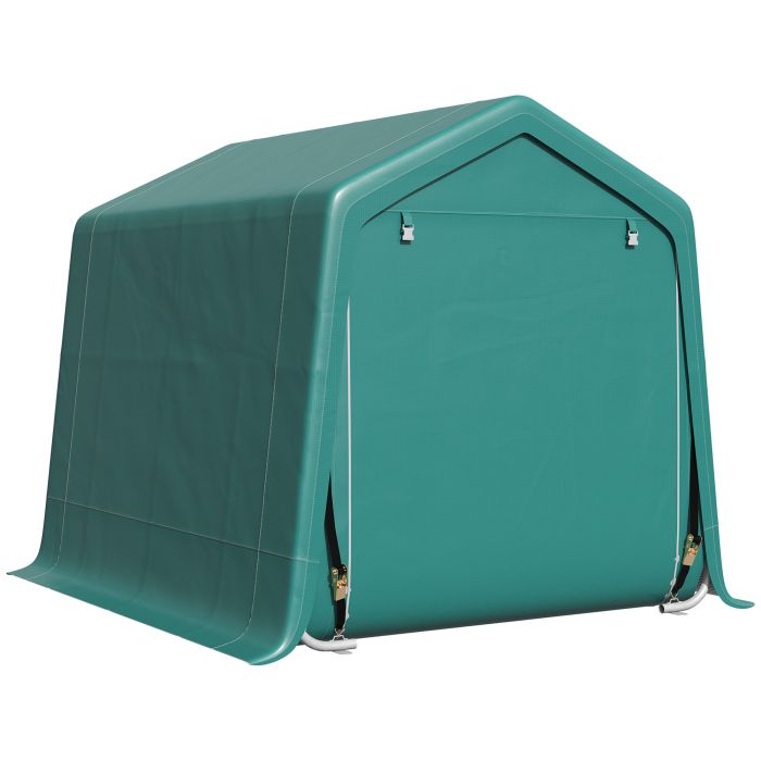 CARURE Metal Garden Storage Tent - Green