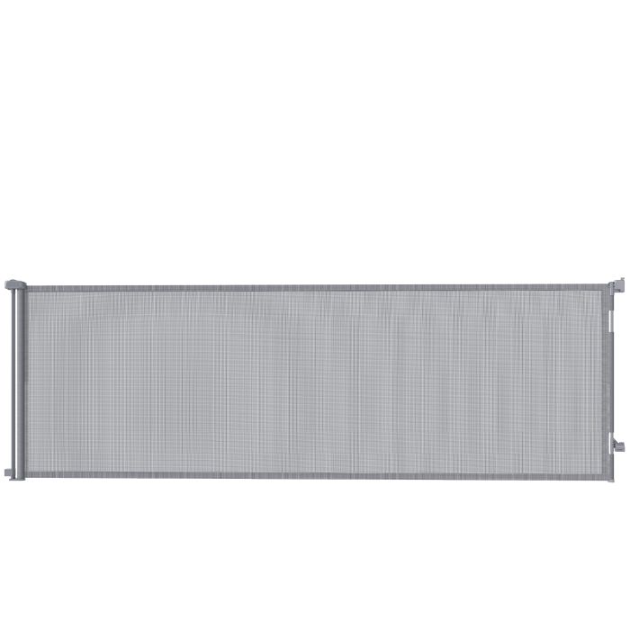 Faicour Grey Aluminium Retractable Dog Gate - 11cm