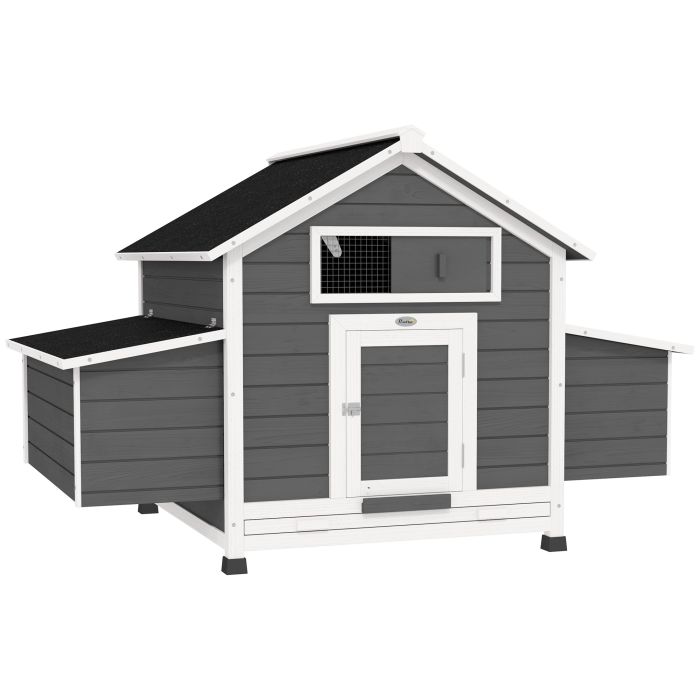 Kenlyne Grey Fir Wood Chicken Coop - 100cm
