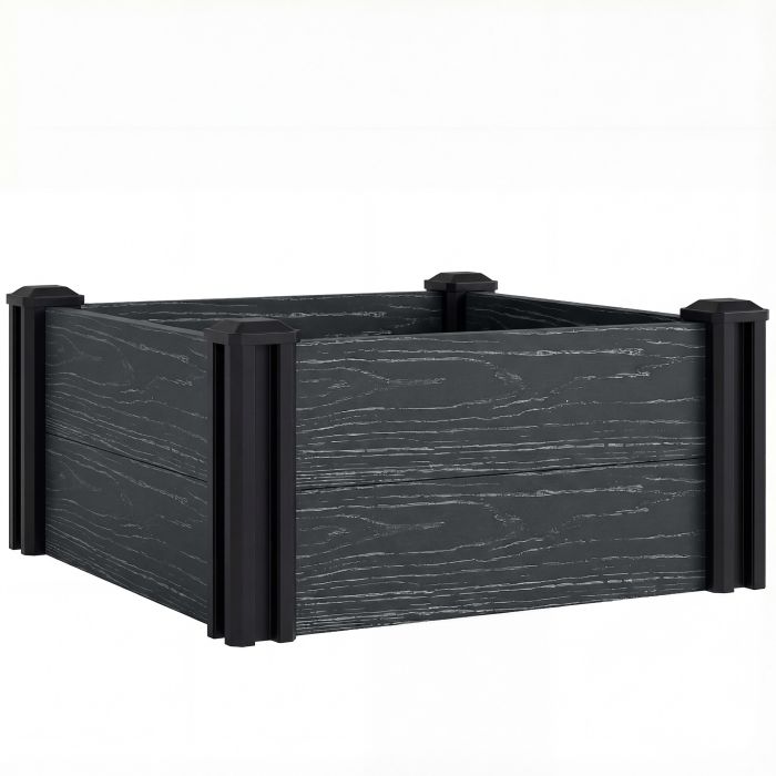 Bridene Dark Grey Vinyl Garden Bed Kit Planter - 54cm