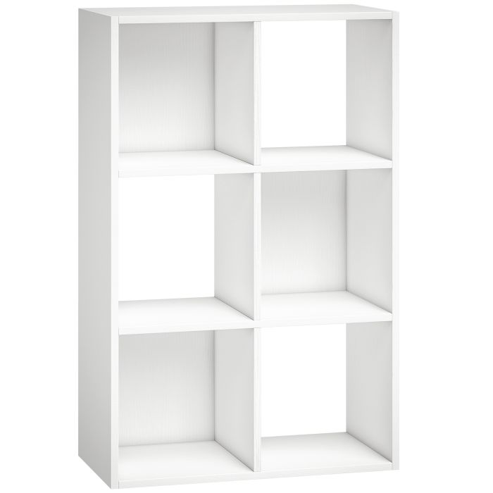 Priheir White Particle Board Bookcase - 60cm