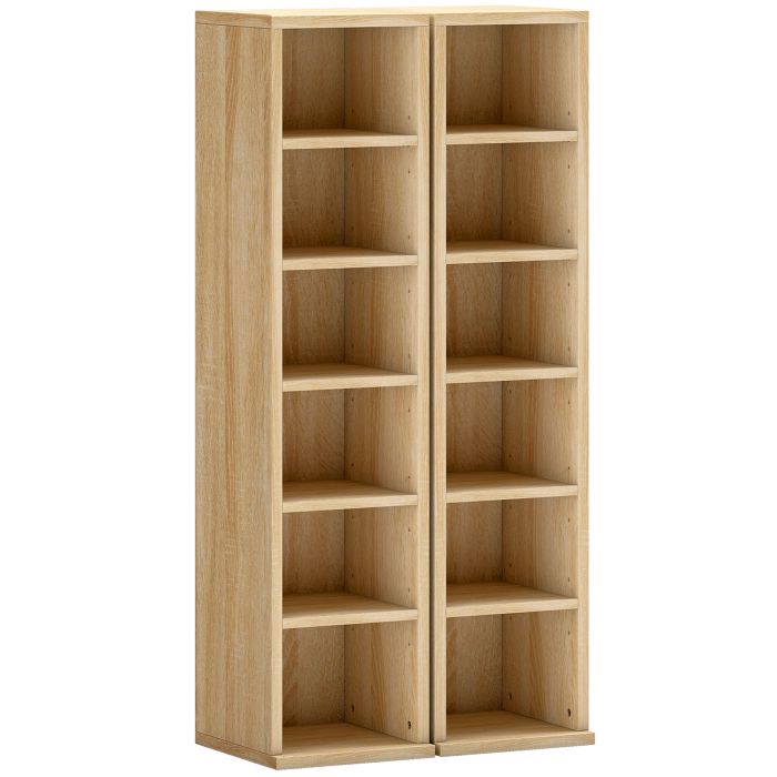 Winheir Oak Particle Board Bookcase Set of 2 - 21cm