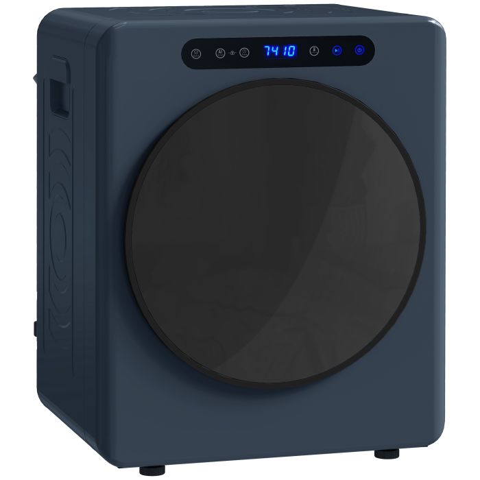 Quamoor Blue Stainless Steel Vented Tumble Dryer - 49cm