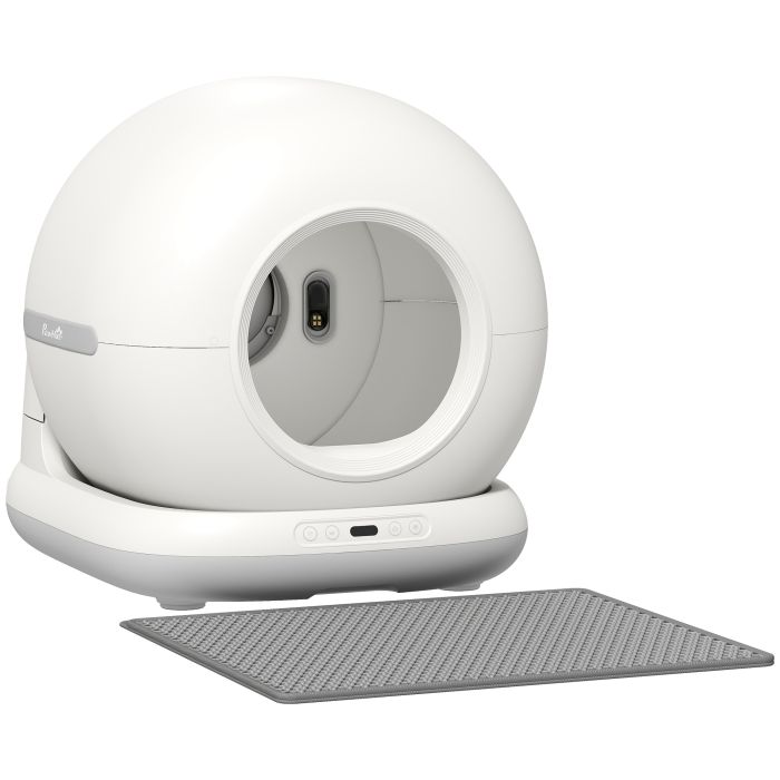 Wexona White Abs Automatic Cat Litter Box Tray - 47.5cm