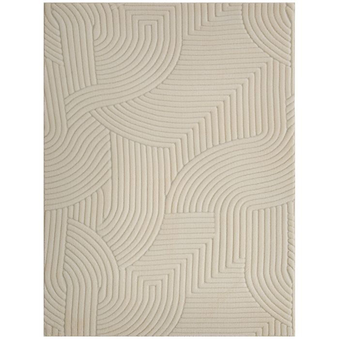 Primoor Cream Polyester Rug - 120cm