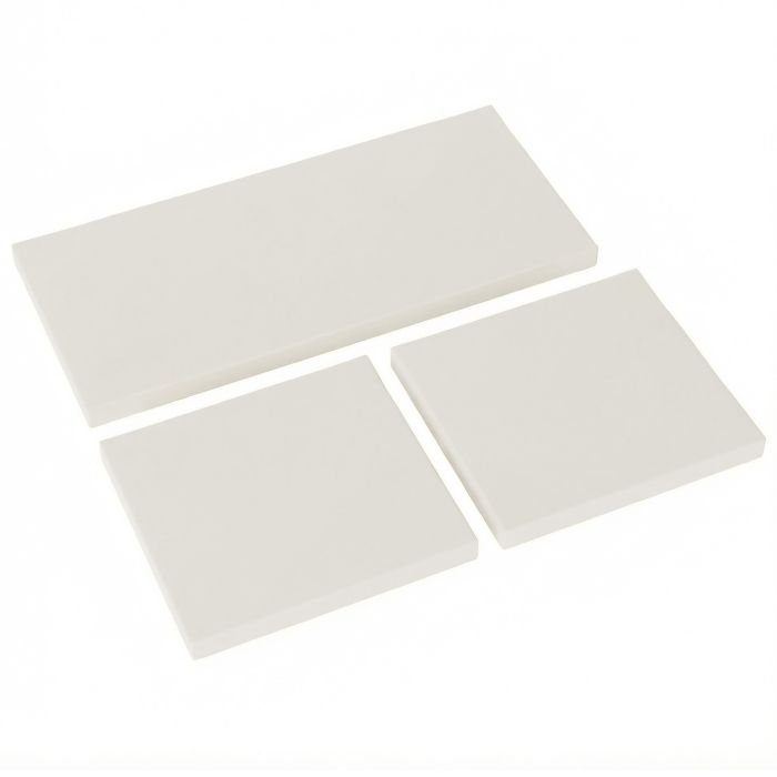 Norlyne Cream White Polyester Seat Cushion 3 PCs - 43cm