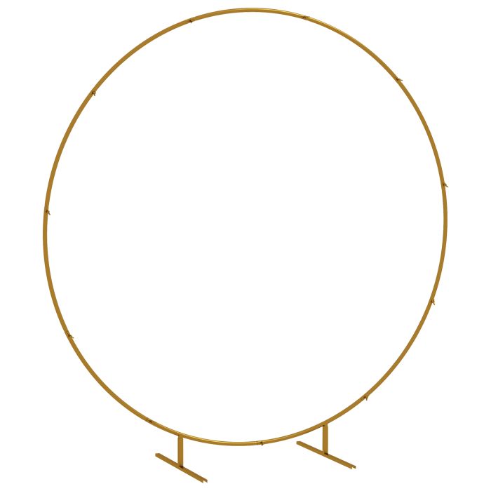 Belvale Gold Tone Steel Wedding Arch - 222cm
