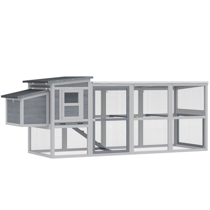 Solona Grey Metal Chicken Coop - 82cm