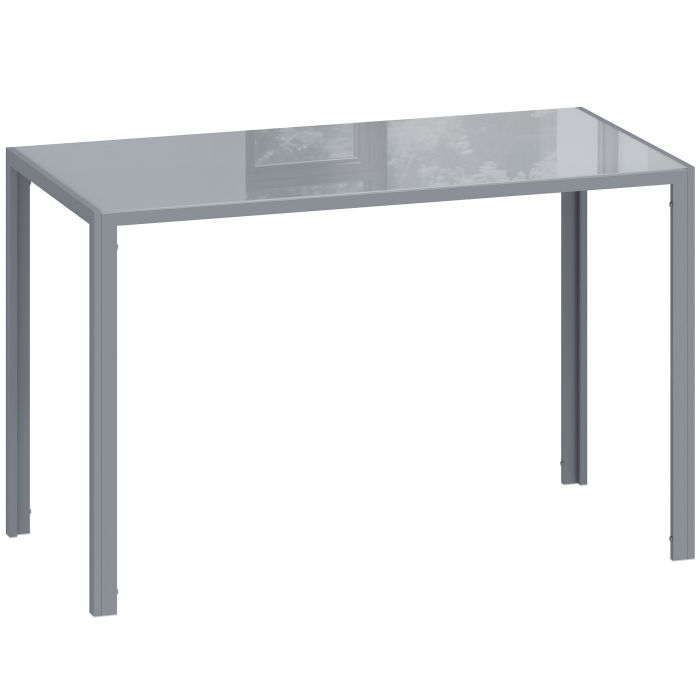 Stashaw Grey Tempered Glass Dining Table - 60cm