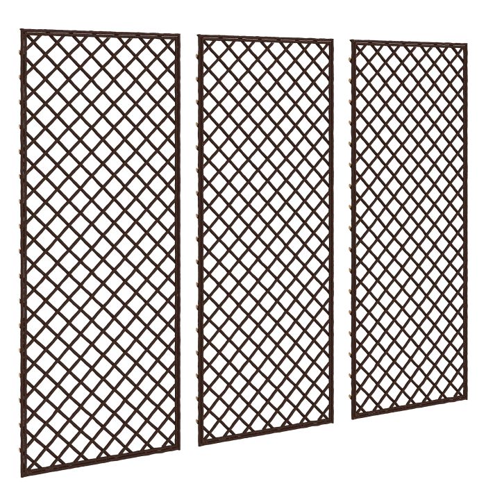 Brilyne Natural Wicker Trellis Panels - 2cm