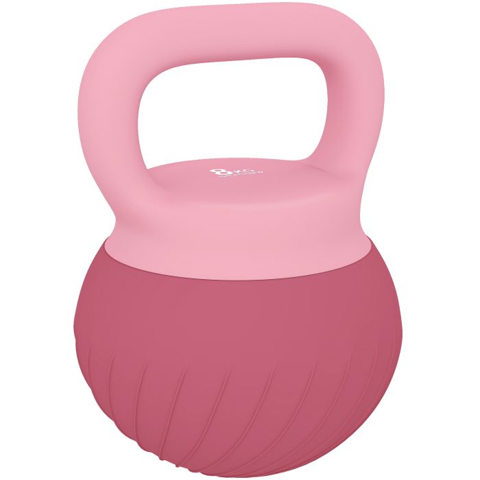 Cammore Pink Plastic Home Gym Soft Kettlebell 8kg - 20cm
