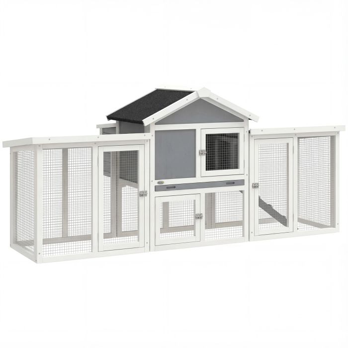 Glywood Grey Fir Wood Chicken Coop - 85cm