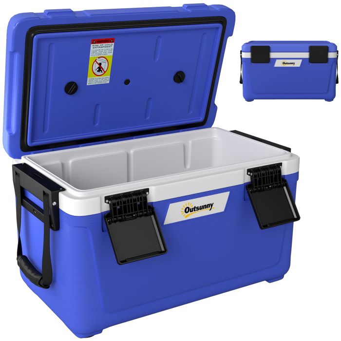 CARWICK Dark Blue HDPE Insulated Cool Box 42.6L - 38.5cm