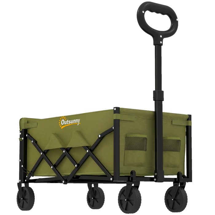 Quahall Army Green Metal Festival Trolley - 45cm