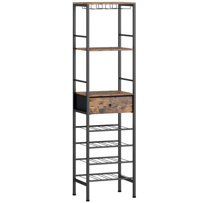 Broglen Rustic Brown Particle Board Storage Cabinet - 40cm
