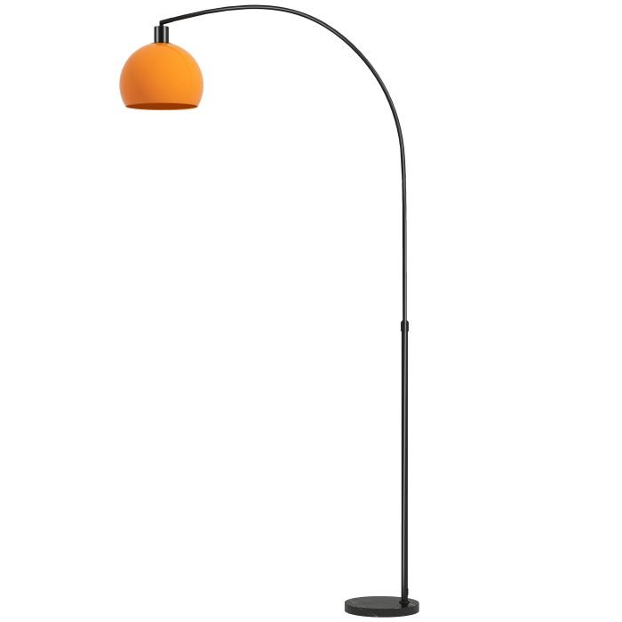Broridg Black Metal Floor Lamp with Shade - 90cm