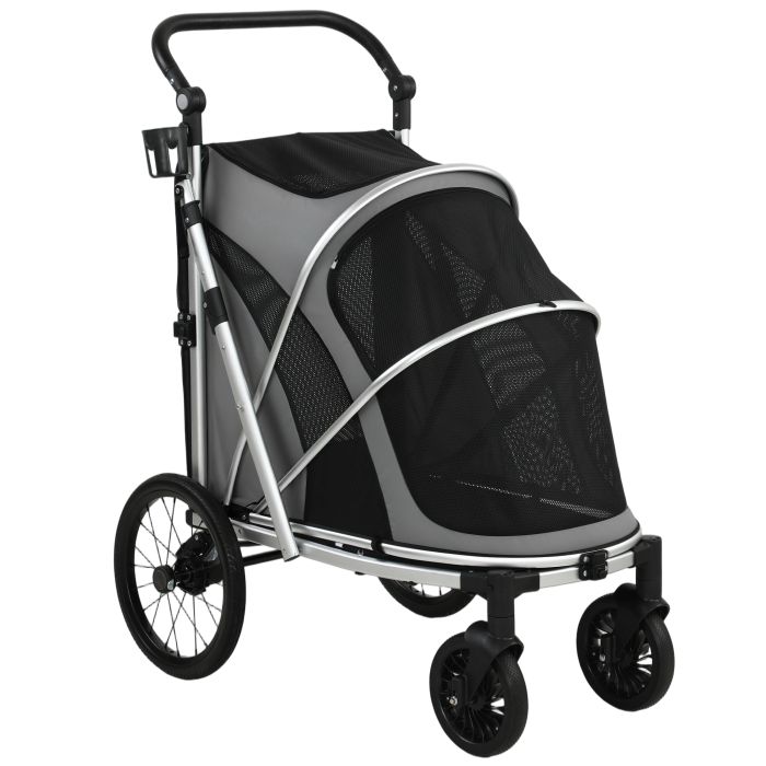 Kenero Grey Fabric Dog Stroller - 69cm