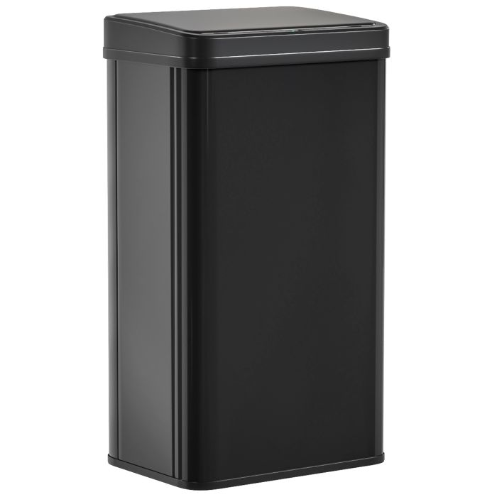 Easwick Black Stainless Steel Sensor Rubbish Bin 50L - 26cm