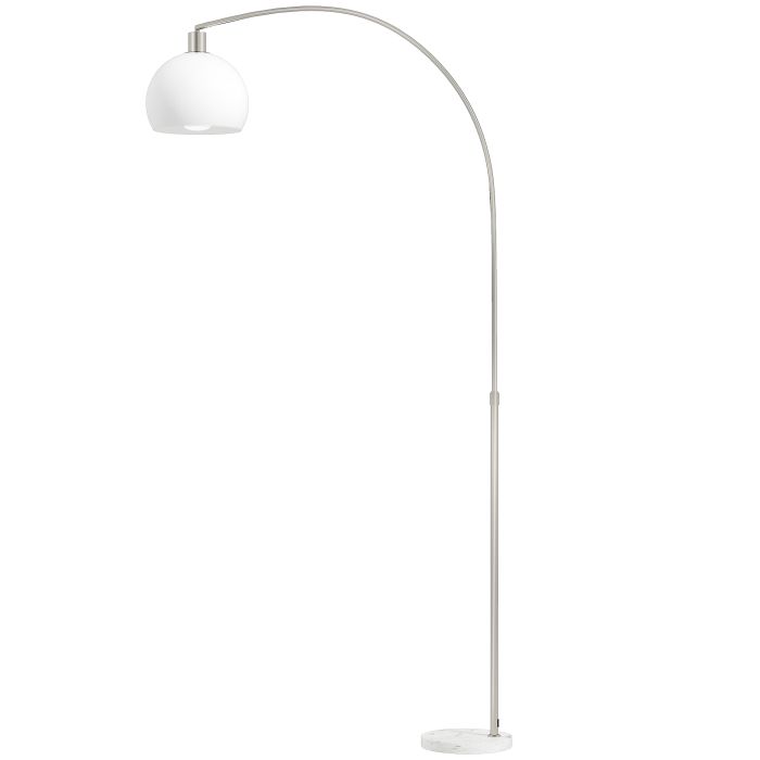 Broridg White Metal Floor Lamp with Shade - 90cm