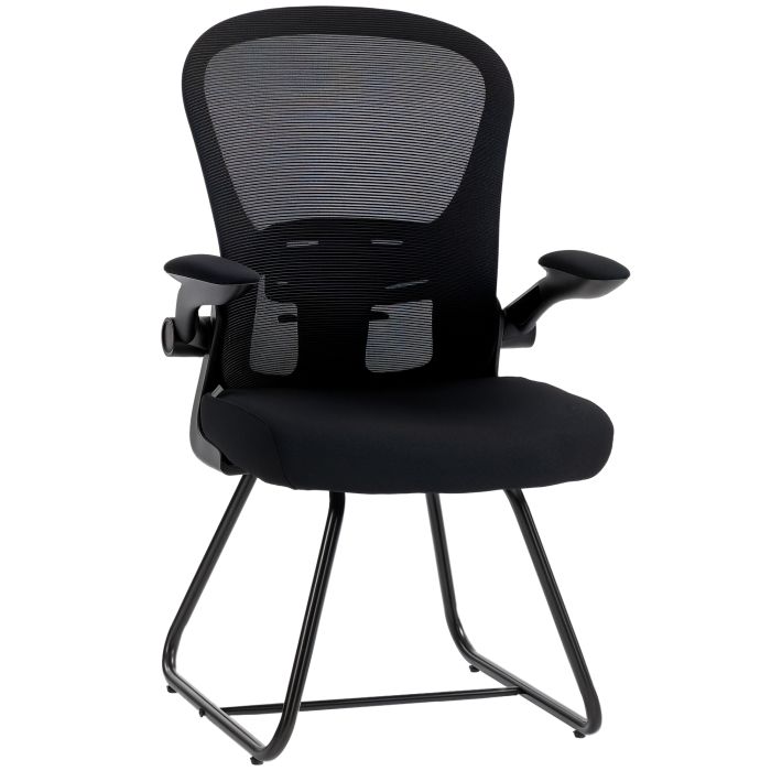 Lyriva Black Steel Office Chair - 61cm