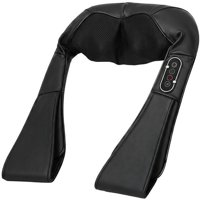 Ivyena Black Fabric Neck and Shoulder Massager with Heat - 18cm