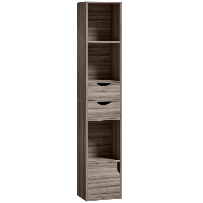 Rosloft Grey MDF Bookcase - 30cm