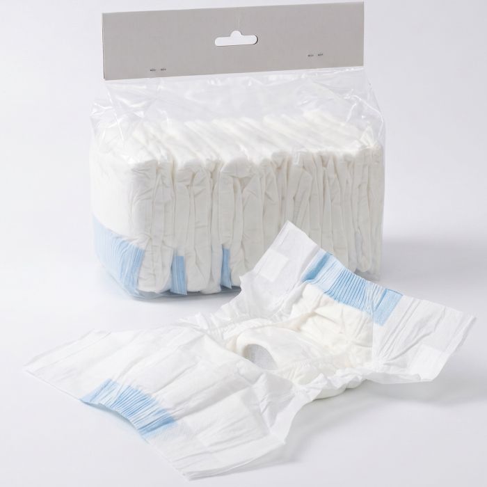 CLEVEDON 48 Pack Disposable Female Dog Nappies for Large Dogs and Incontinence Training - White