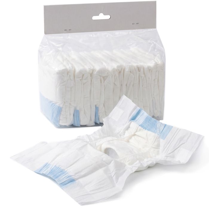 CLEVEDON 48 Pack Disposable Female Dog Nappies for Extra Small Dogs, 15 to 33 cm Waist - White