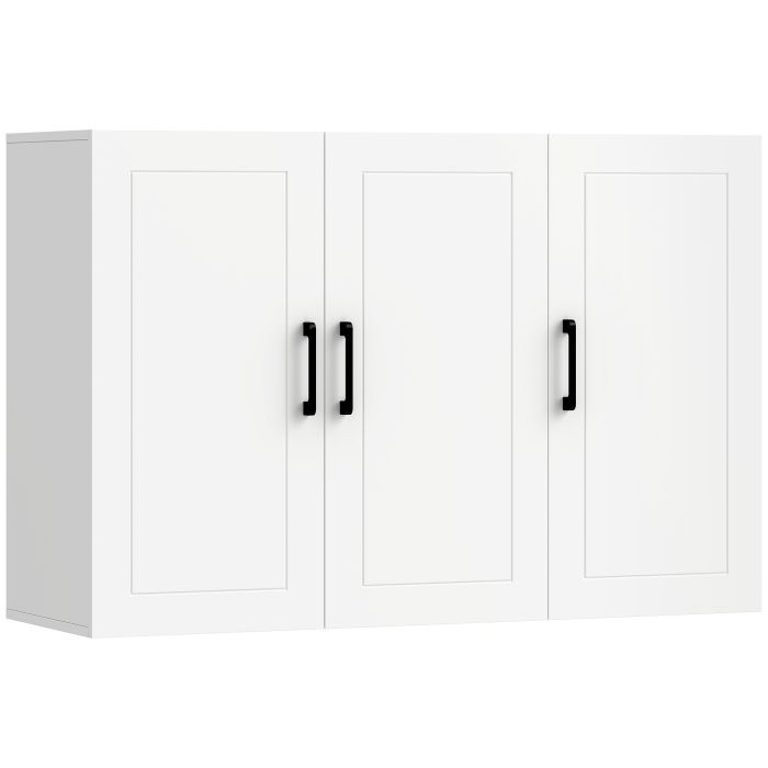 DEAL Wall Mounted Over Toilet Bathroom Cabinet with Adjustable Shelves - White