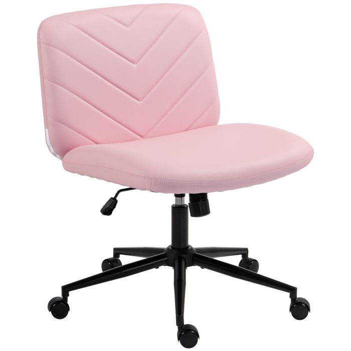 ATLASDALE Height-Adjustable Cross-Legged Swivel Desk Chair - Pink