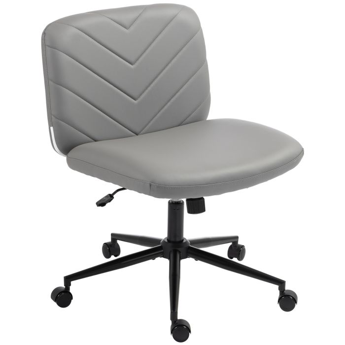 ATLASDALE Height-Adjustable Cross-Legged Swivel Desk Chair - Grey