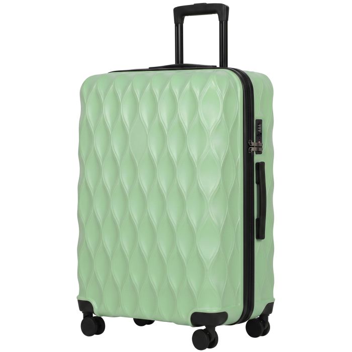 CLAYGATE 28-Inch ABS Suitcase with TSA Lock and Spinner Wheels - Green