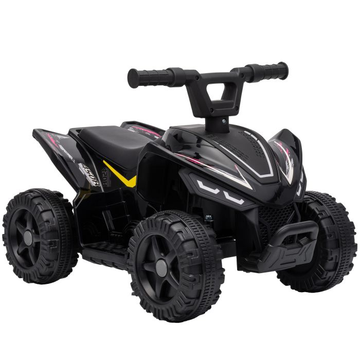 CANVASLEY 6V Kids Electric Quad Bike, 1.2mph - Black