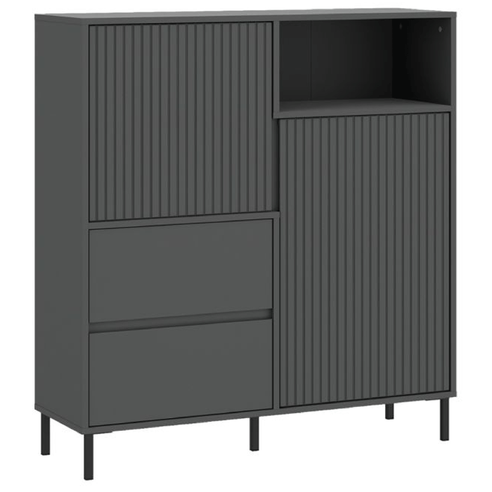 AURELITH 2 Doors Sideboard with 2 Drawers - Grey