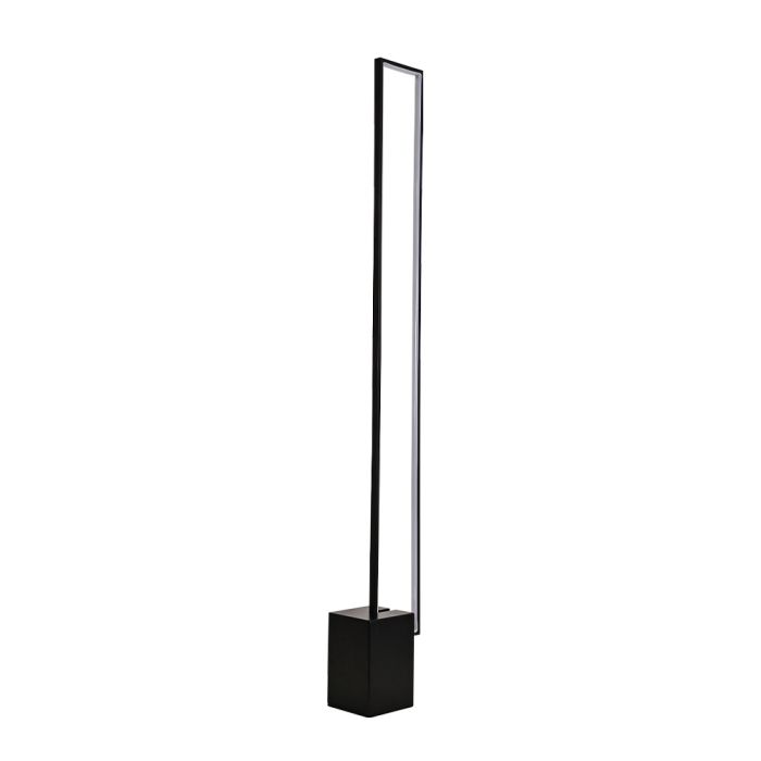 129cm Height Metal LED Floor Lamp Tube Lamp With Black Base