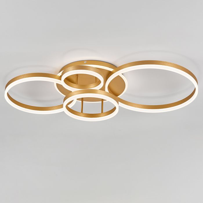 Classic Golden Loops Energy Efficient LED Ceiling Light Dimmable