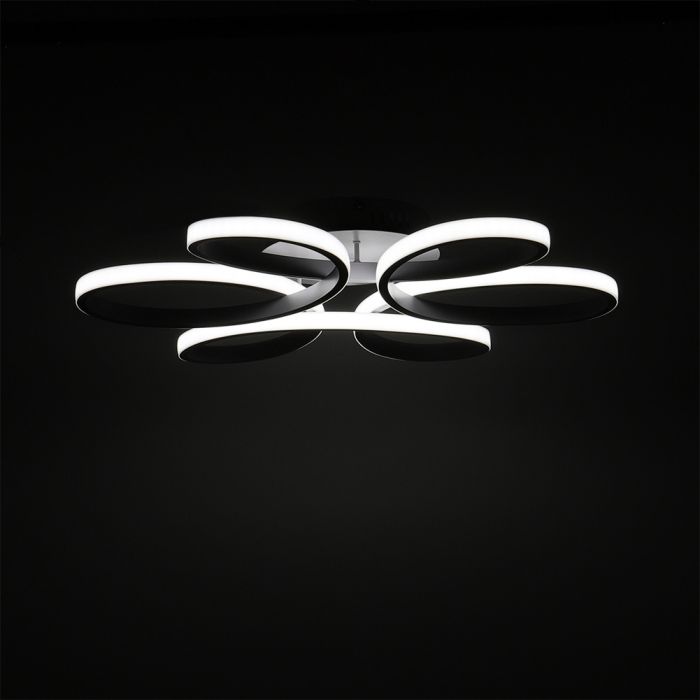 6-Ring LED Floral Ceiling Light, Non-Dimmable