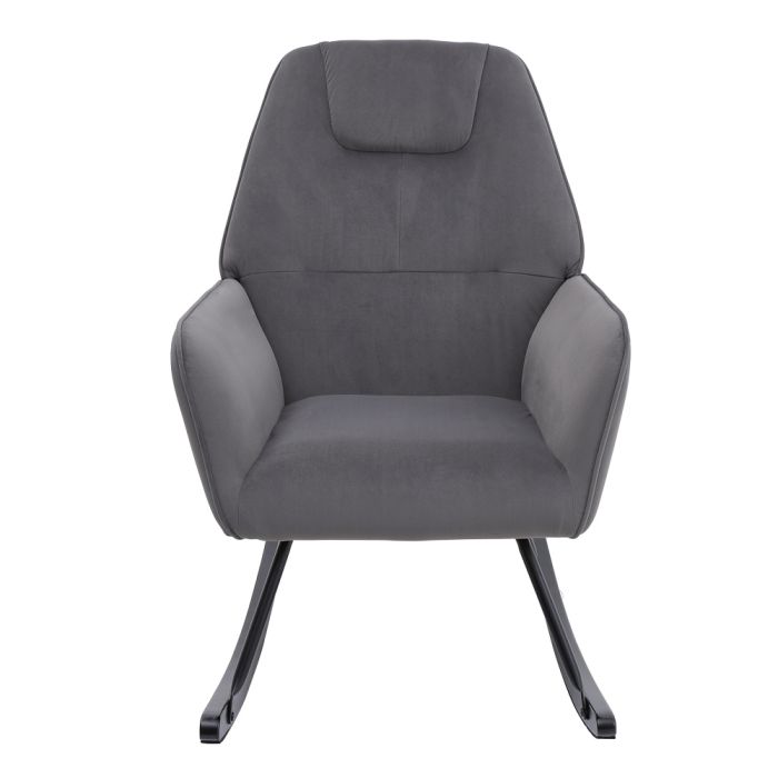 Cozy Grey Nursery Rocking Chair - Grey