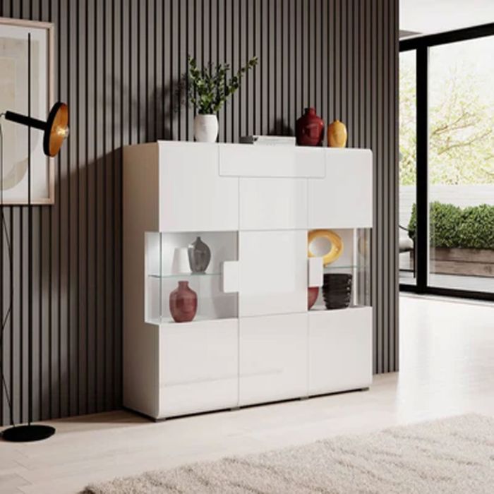 Echo Eden Sideboard with 3 Doors - White