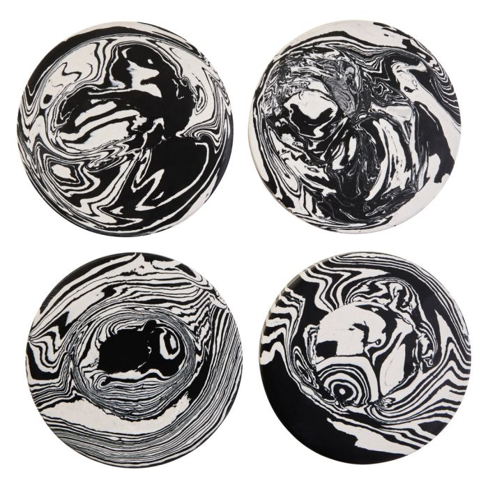 GORLENNE Decorative Marble Coasters Set of 4 - Assorted