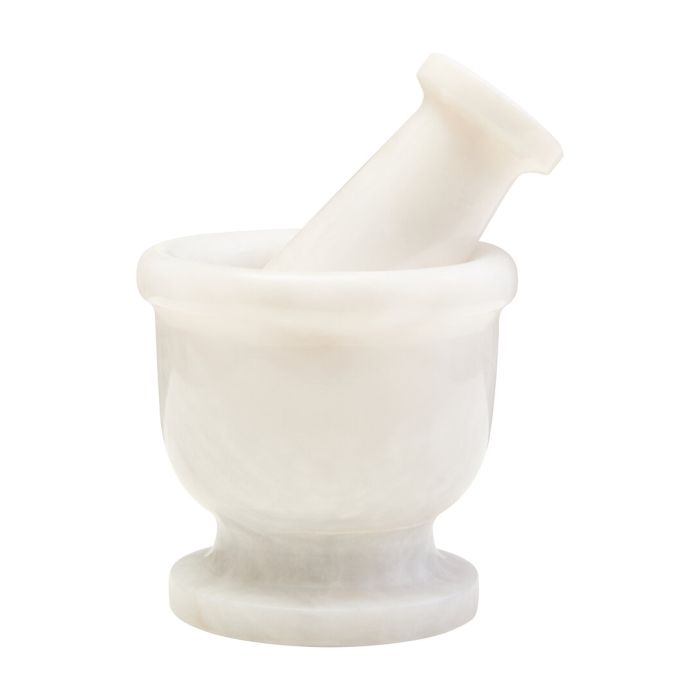 ALVERETH Decorative Marble Mortar and Pestle - White
