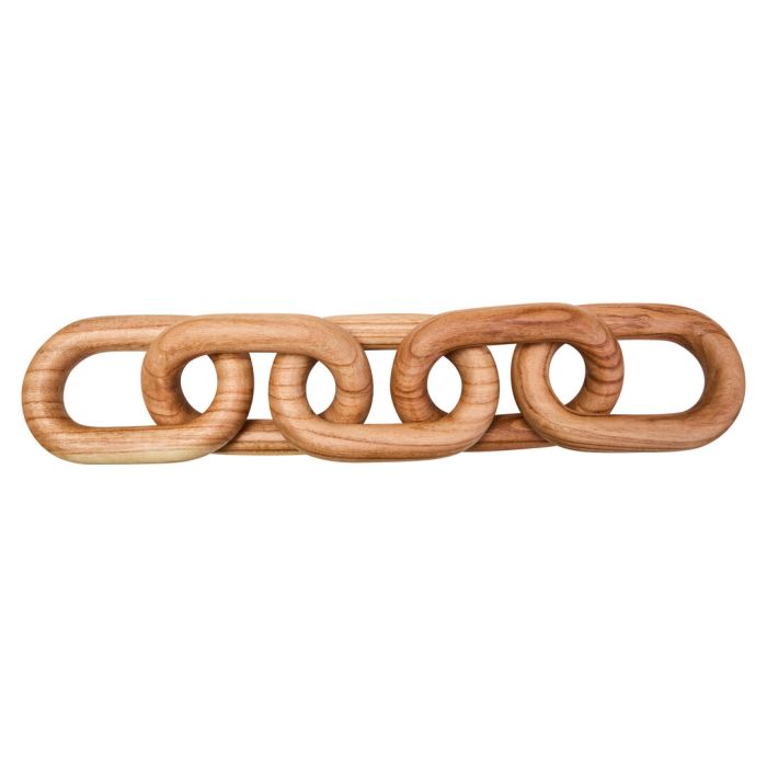 ISMERYN Decorative 5 Link Wooden Chain - Natural