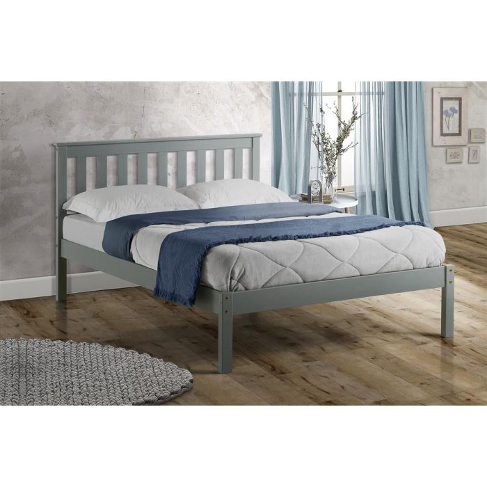 Birlea Denver Low End Wood Grey Bed Frame - Kingsize 5ft