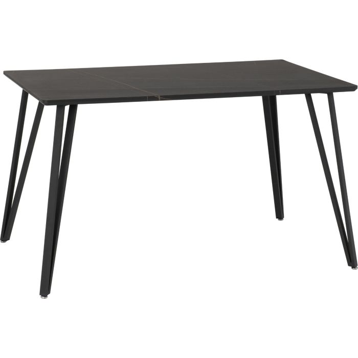 Marlow Dining Table - Black Marble Effect Black